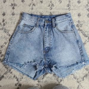 Buckle Jean Shorts